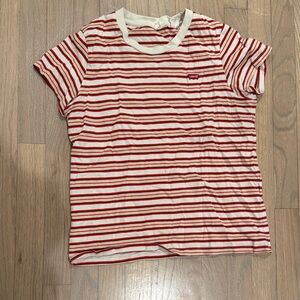 Levi's Red Striped T-Shirt